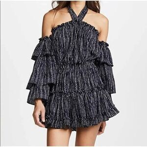 Misa Los Angeles Olivya Dress $346 S Navy